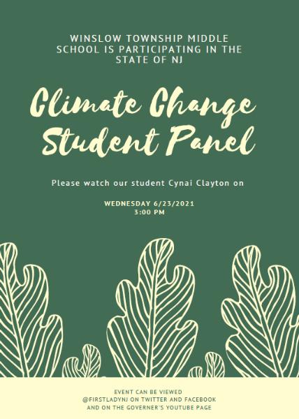 Climate Change Student Panel